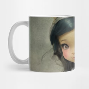 Beautiful Chibi Kawaii Style Girl Art Mug